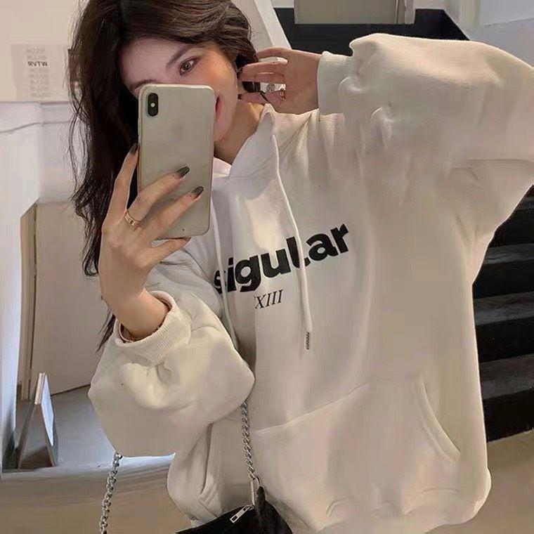 Áo khoác hoodie nỉ ngoại In Chữ Singular KNN59