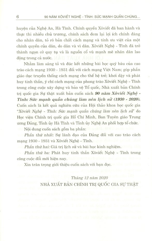 90 Năm Xô Viết Nghệ – Tĩnh Sức Mạnh Quần Chúng Làm Nên Lịch Sử