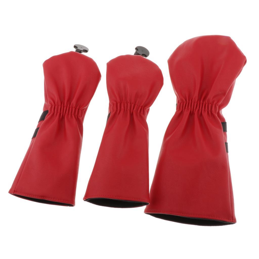 4x Waterproof wood top Cover Golf Driver Headcover Guard Gear