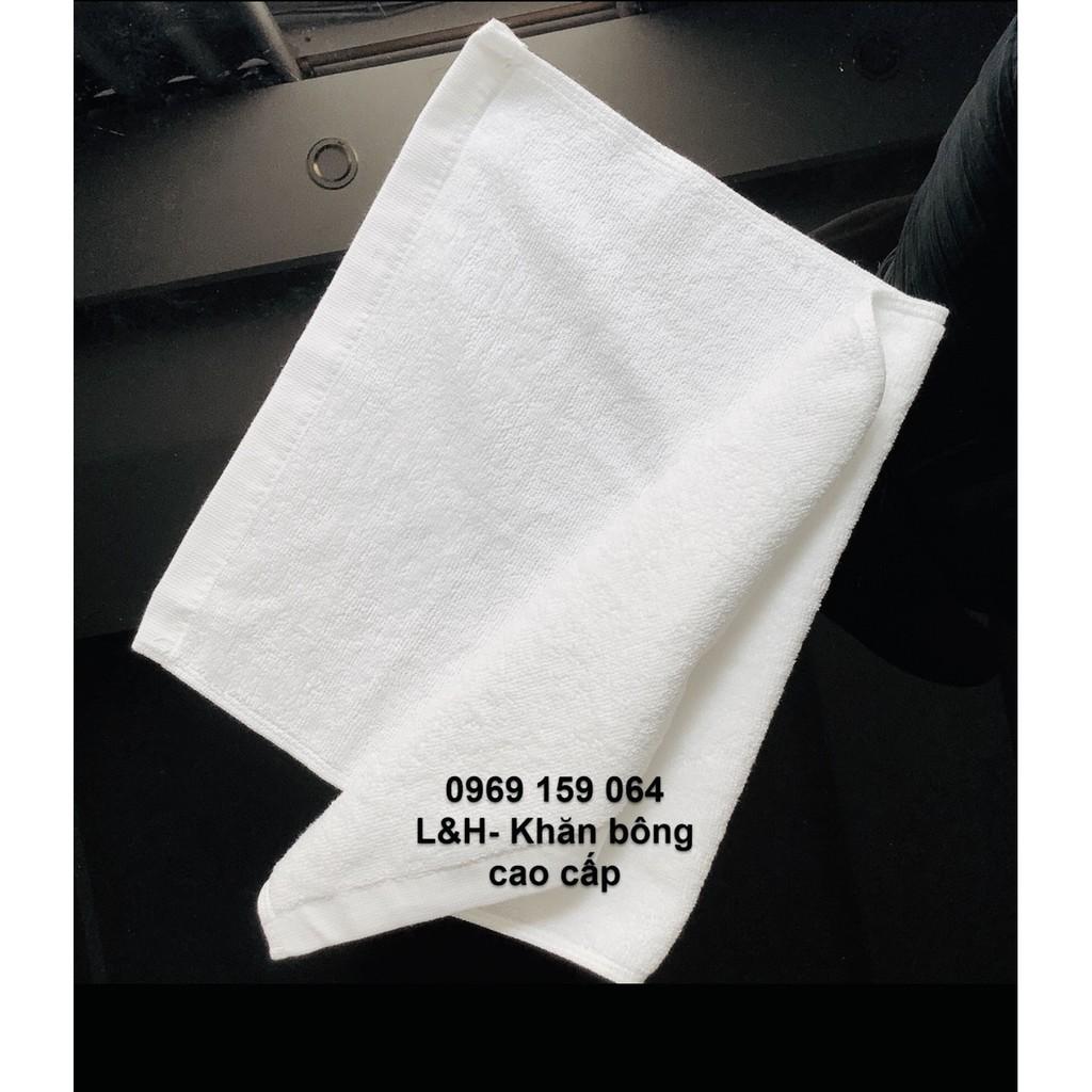 Khăn mặt khách sạn trắng 30 * 50 cm