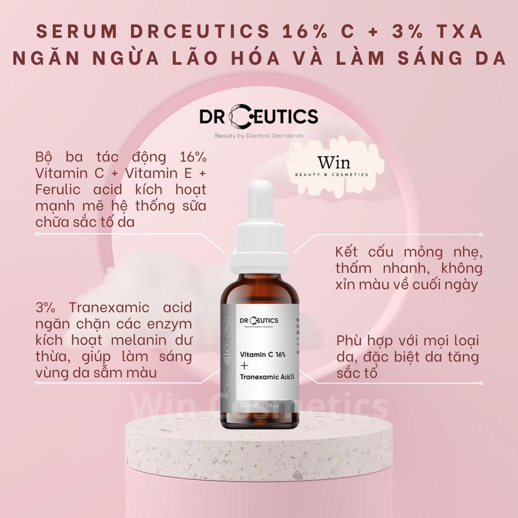 Serum DrCeutics Ngăn Ngừa Lão Hóa Và Làm Sáng Da Chứa Vitamin C 16% Và Tranexamic Acid 3%