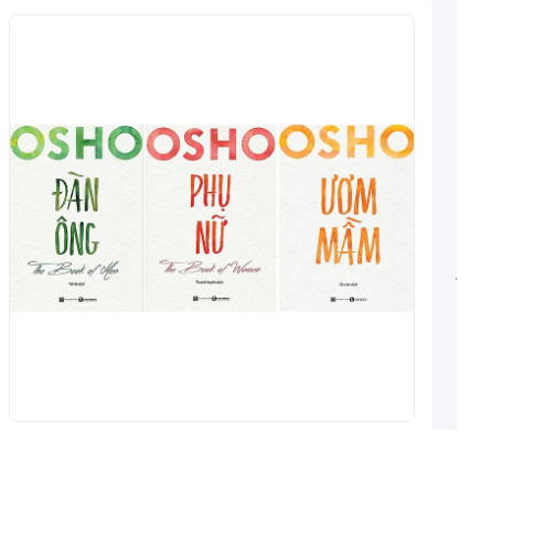 Combo Sách Osho - Đàn Ông + Đàn Bà + Ươm Mầm