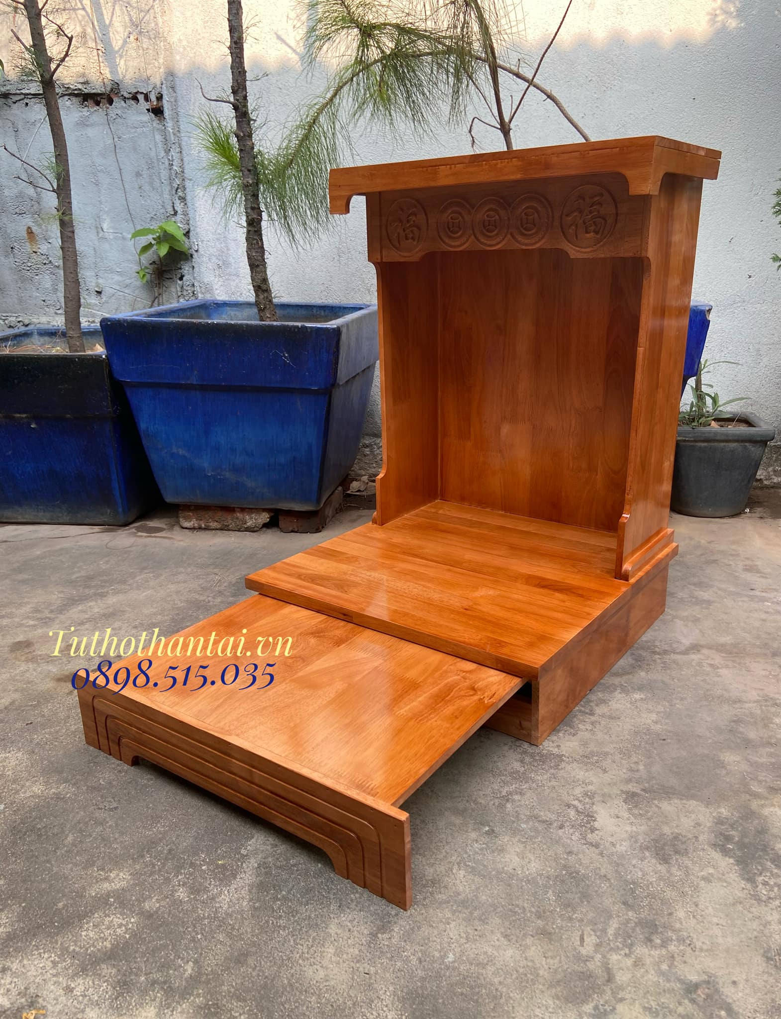 Bàn thờ thần tài ông địa mẫu hiện đại 48 X 68CM