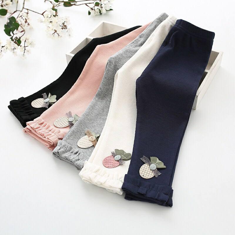 QUẦN LEGGING TRÁI THƠM BÉ GÁI THUN GÂN CO GIÃN CỰC MẠNH HÀNG VNXK