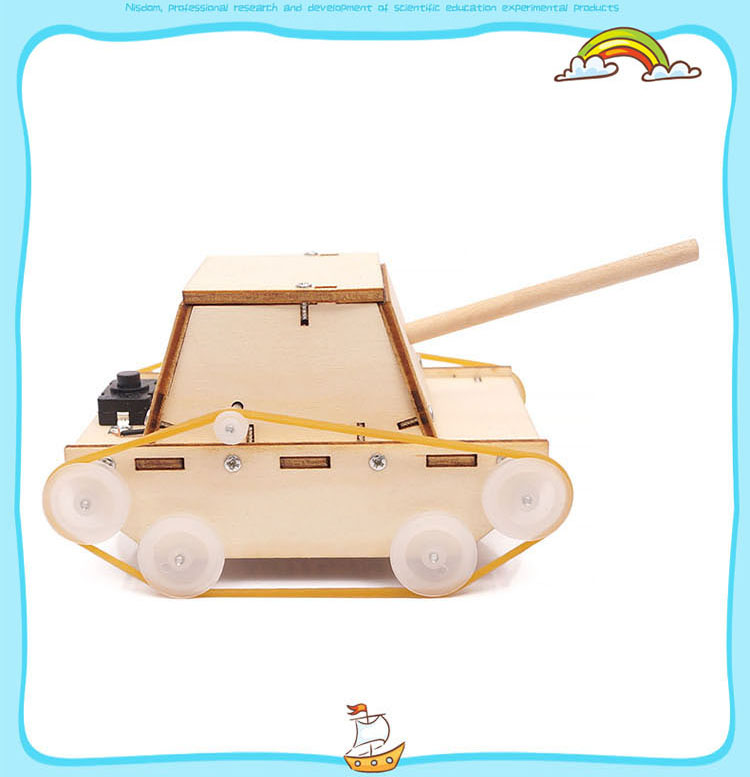 Bộ Đồ Chơi Lắp Ráp Ghép Hình Mô Hình Xe Tăng C-25 Bằng Gỗ. Đồ Chơi Thí Nghiệm Cho Bé - Tặng Kèm 1 Tranh Ghép Bằng Gỗ