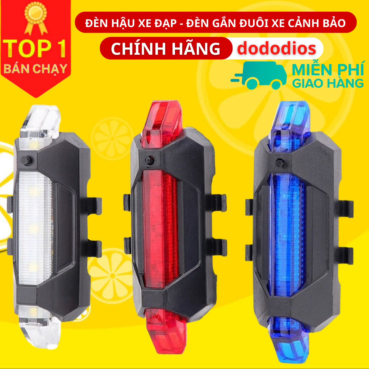 Đèn đuôi xe đạp cảnh báo ban đêm sạc USB đạp xe không thấm nước - đèn chiếu hậu xe đạp, đèn cảnh báo nhấp nháy, Đèn hậu xe đạp thể thao loại mới cao cấp,đèn xe đạp hậu led gắn sau xe cảnh báo an toàn có thể sạc lại - Hàng Chính hãng dododios