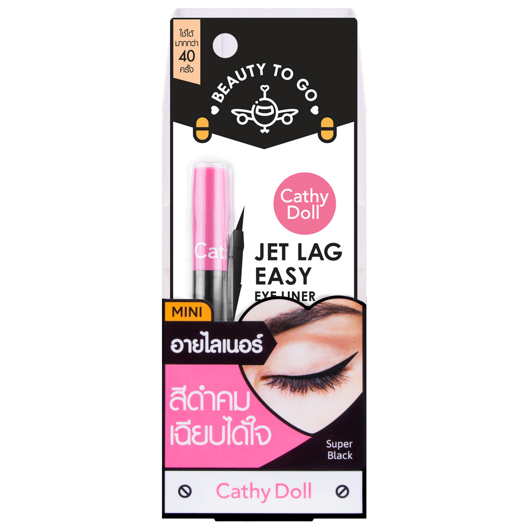 Bút kẻ mắt mini Cathy Doll Beauty To Go Jet Lag Easy Eye Liner 0.4ml