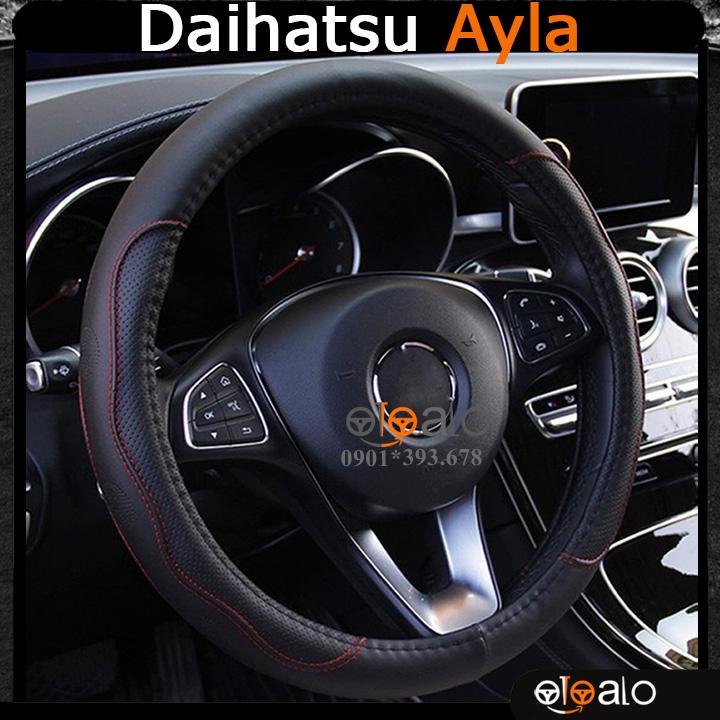 Bọc vô lăng volang xe Daihatsu Ayla da PU cao cấp BVLDCD - OTOALO