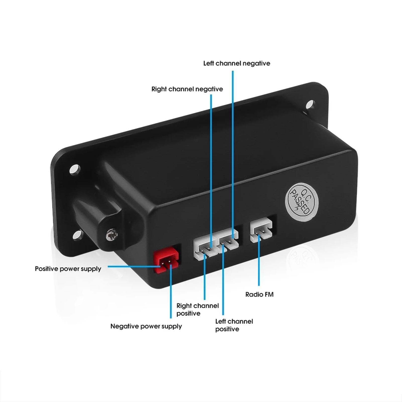 Bluetooth 5.0 MP3 Player Decoding Board Amplifier Speaker for DIY Speaker MP6