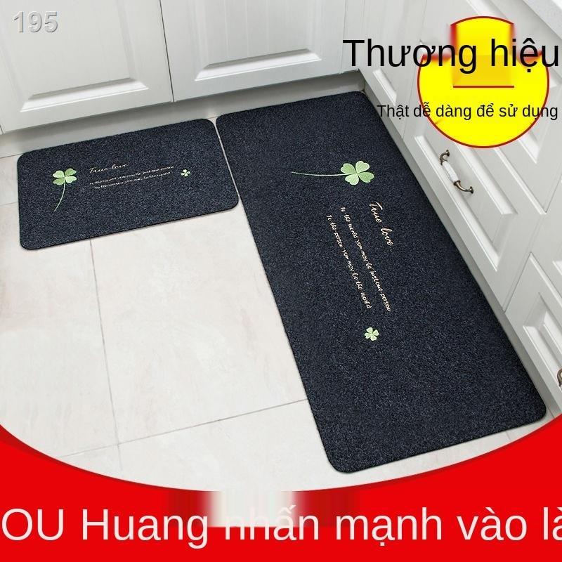 Thảm trải sàn nhà bếp dài chống thấm dầu lót chân phòng tắm trơn trượt lối vào cửa nước ngủ