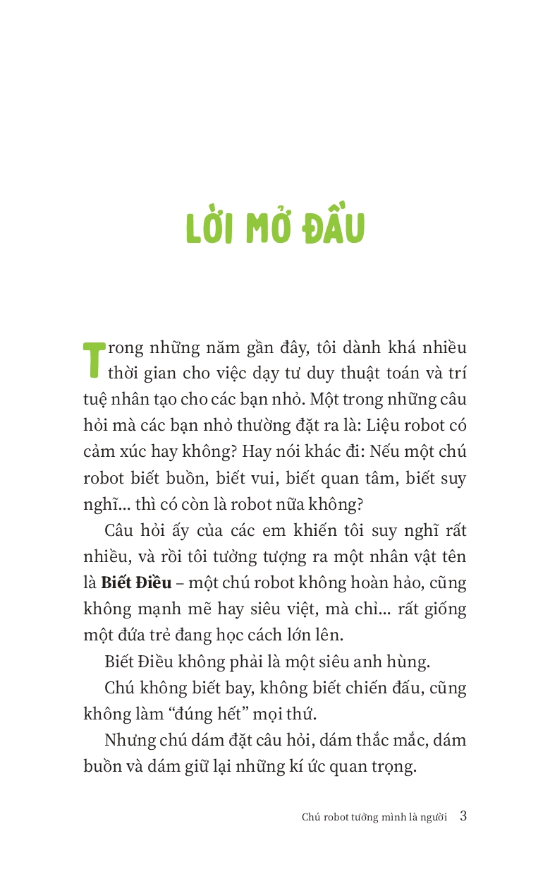Sách Chú Robot Tưởng Mình Là Người