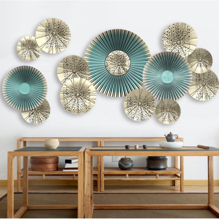 Decal dán tường trang trí - LÁ SEN XANH HIỆN ĐẠI SẮC NÉT