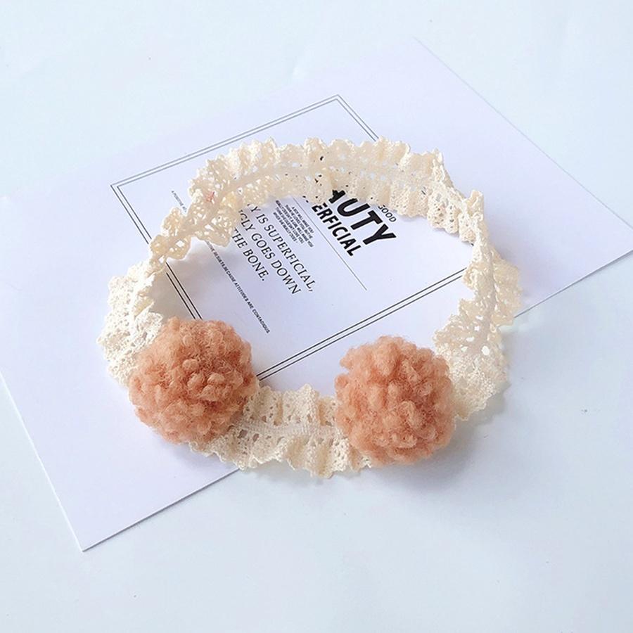 Băng đô nơ ren mini trắng xinh xắn cho bé- băng đô cho bé gái turban nơ đáng yêu Ongvove BDN