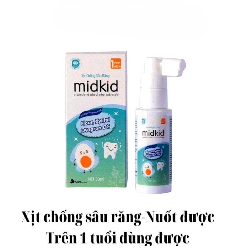 Xịt chống sâu răng Midkid 30ml