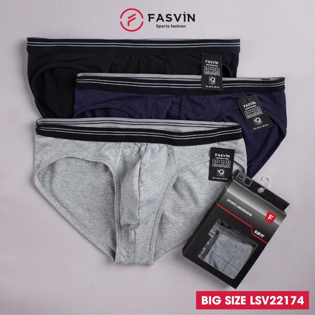 Quần Lót Nam Big Size FASVIN Vải Cotton Chun Co Giãn Mềm Mát Hàng Nhà Máy Phom Dáng Đẹp LSV22174.HN