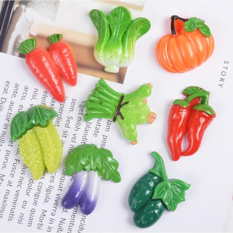 Rau củ jibbitz - loại đá 3D gắn dép