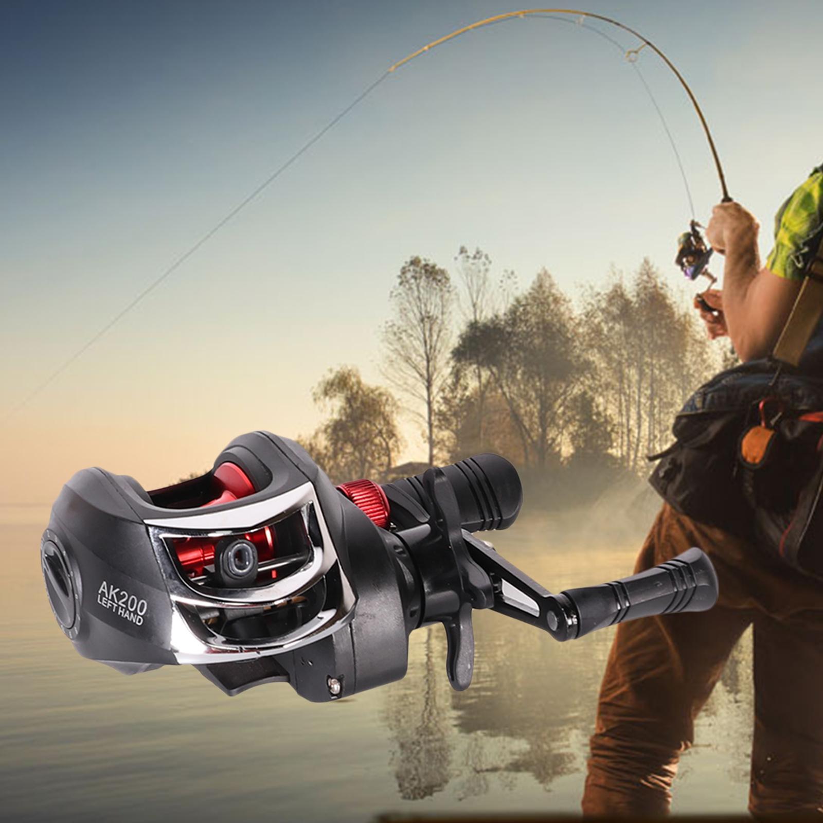 2x 7.2:1 Gear Ratio High Fishing Reel Reel Drag 12 Level Brake Saltwater and Freshwater