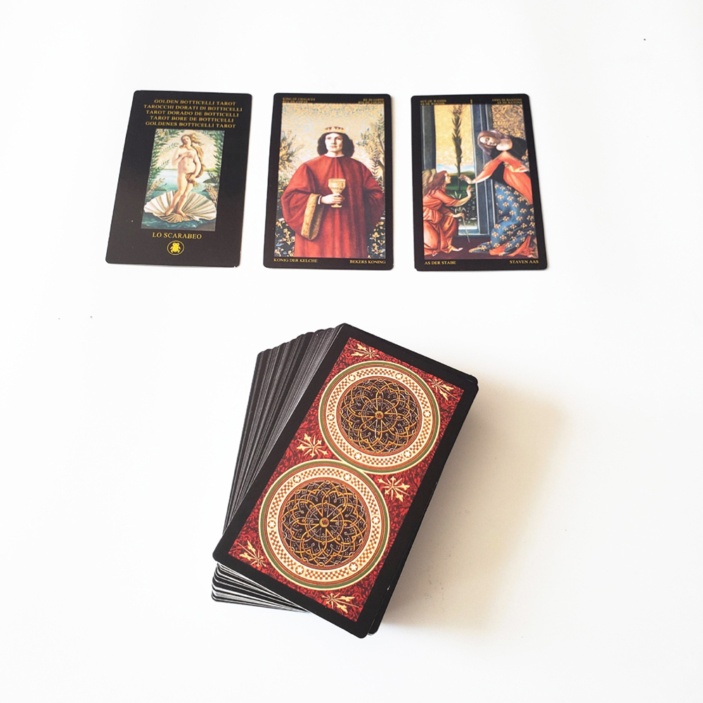 [Size Gốc] Bài Tarot Golden Botticelli Tarot 78 Lá Tặng Đá Thanh Tẩy Và Hướng Dẫn