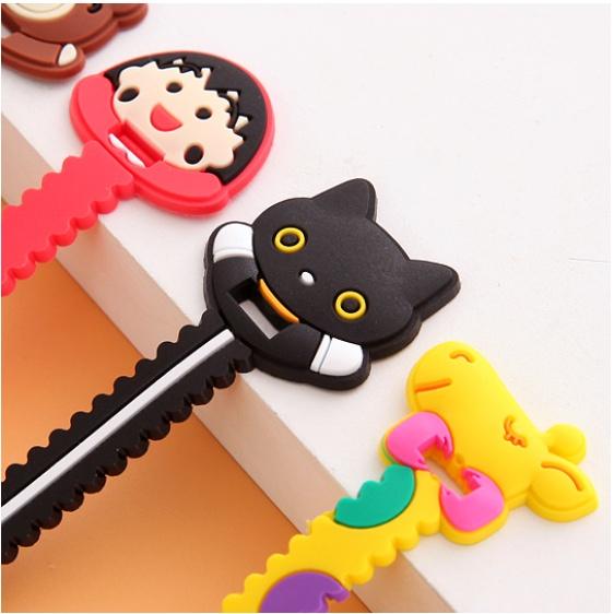 Dụng cụ thu gọn tai nghe, dây cáp hoạt hình 11,5*2,8cm Duashop