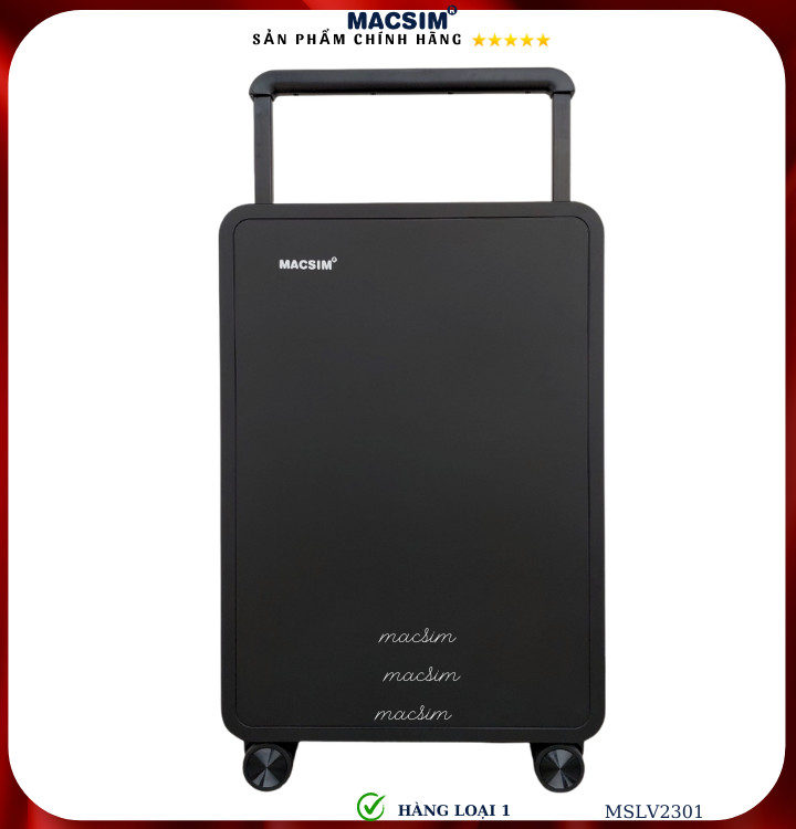 Vali cao cấp Macsim SMLV2301 cỡ  24inch màu đen - Hàng loại 1