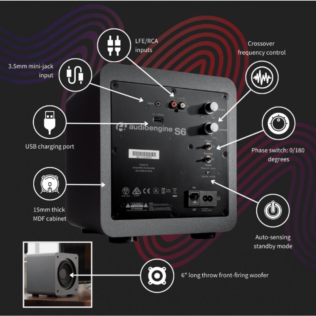 Loa Subwoofer Audioengine S6  - Hàng Chính Hãng