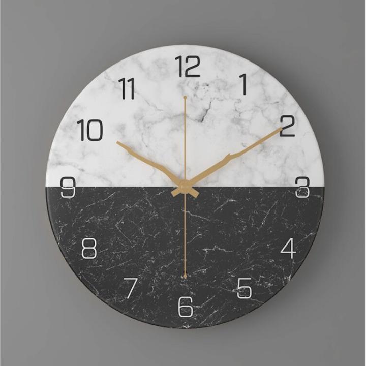 Nordic Marble Wall Clock Đồng Hồ trang trí cao cấp - Sky