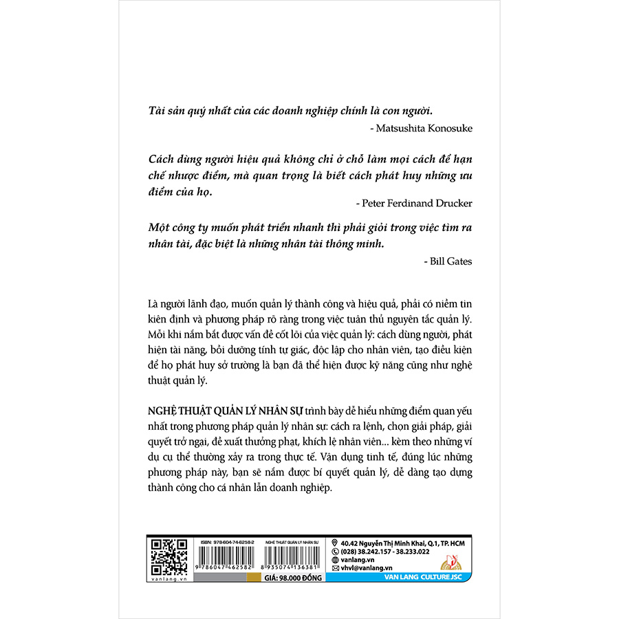 Sách Nghệ Thuật Quản Lý Nhân Sự - ảnh 3