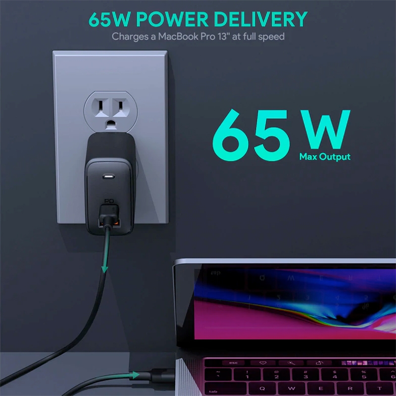 CỦ SẠC AUKEY OMNIA MIX 65W PA-B3 SẠC NHANH - HÀNG CHÍNH HÃNG