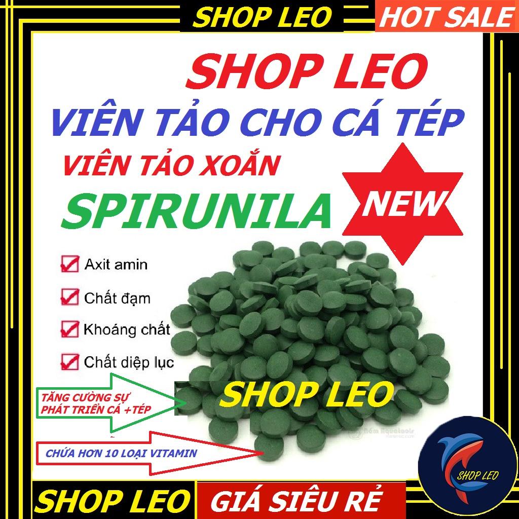 Tảo viên, tảo bột Spirulina cho cá- thức ăn nuôi artemia, bobo - cám tảo dinh dưỡng cho tép cảnh, ốc cảnh-shopleo