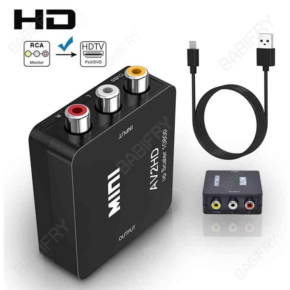 Bộ ChuyểN ĐổI AV Sang HDMI 1080P MINI AV2HDMI Cho HDTV