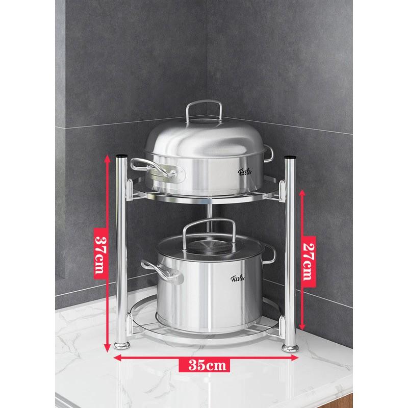 Giá Kệ Để Xoong Nồi Chất Liệu Inox 304 - MẪU MỚI 2021 CHẮC CHẮN BỀN BỈ CHỊU LỰC TỐT