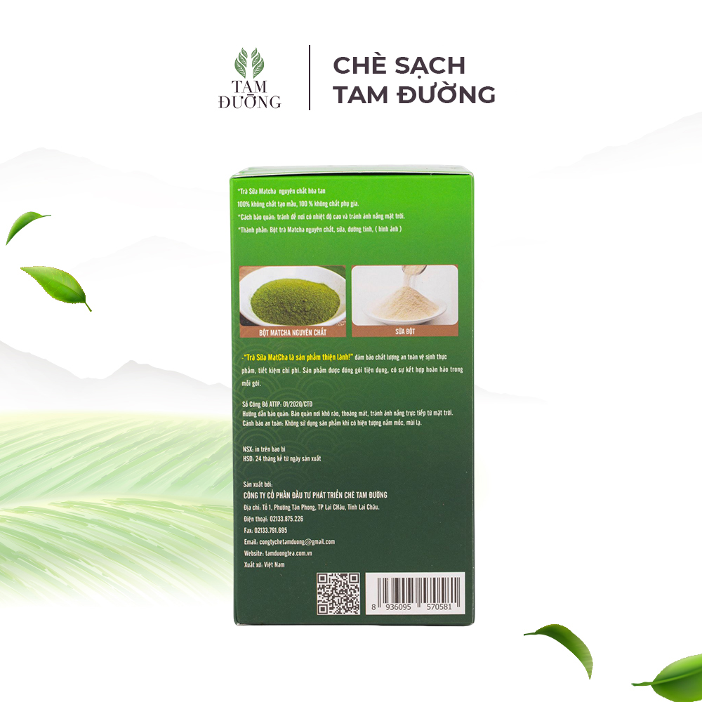 Trà Sữa Matcha Hòa Tan Chính Hiệu Tam Đường Hương Thơm Thuần Vị Trà, Ngọt Ngậy Của Sữa