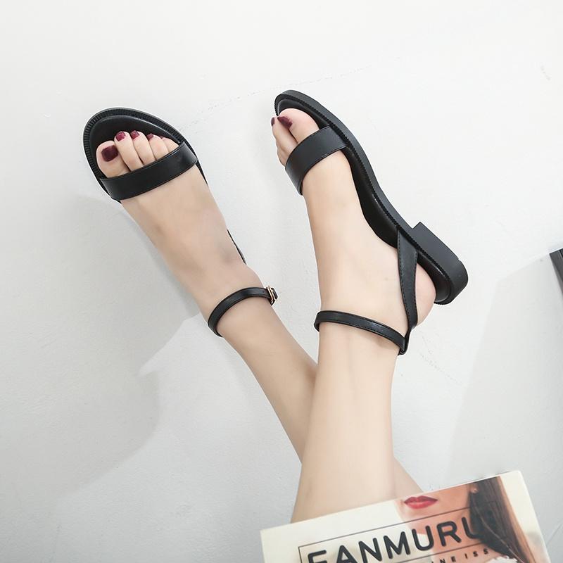 Sandal nữ đế bệt cao cấp Yukibloom sandal nữ cổ điển quai ngang SN01