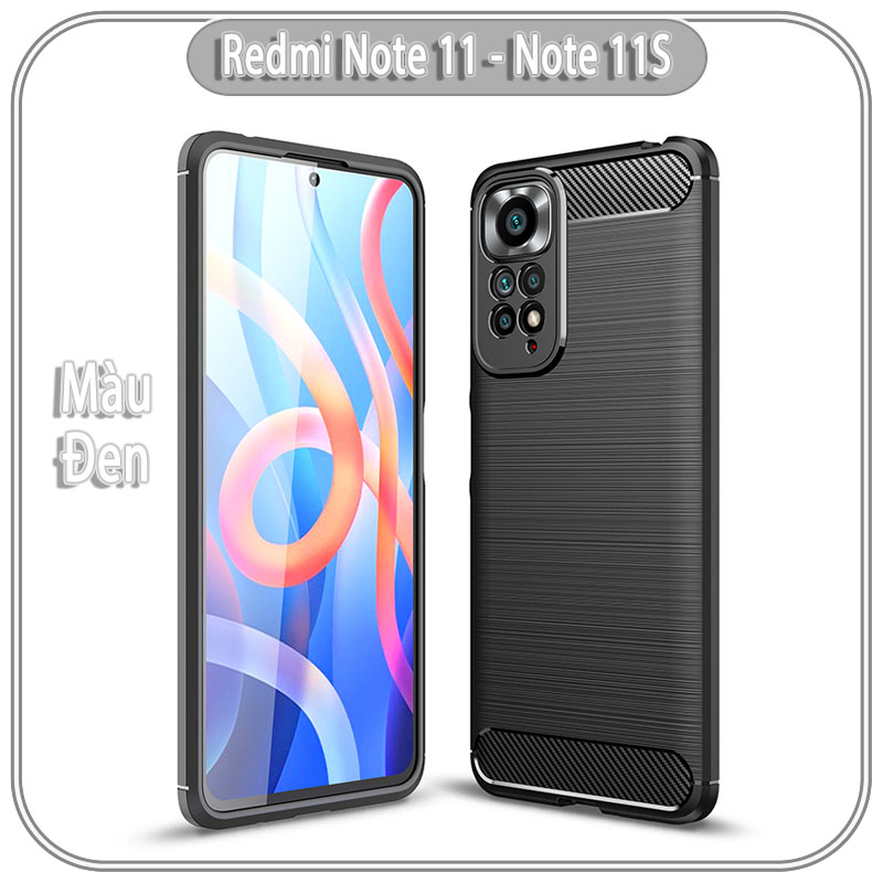 Ốp lưng cho Xiaomi Redmi Note 11 - Note 11S, vân phay xước, hạn chế bám vân tay, 4 góc chống sốc