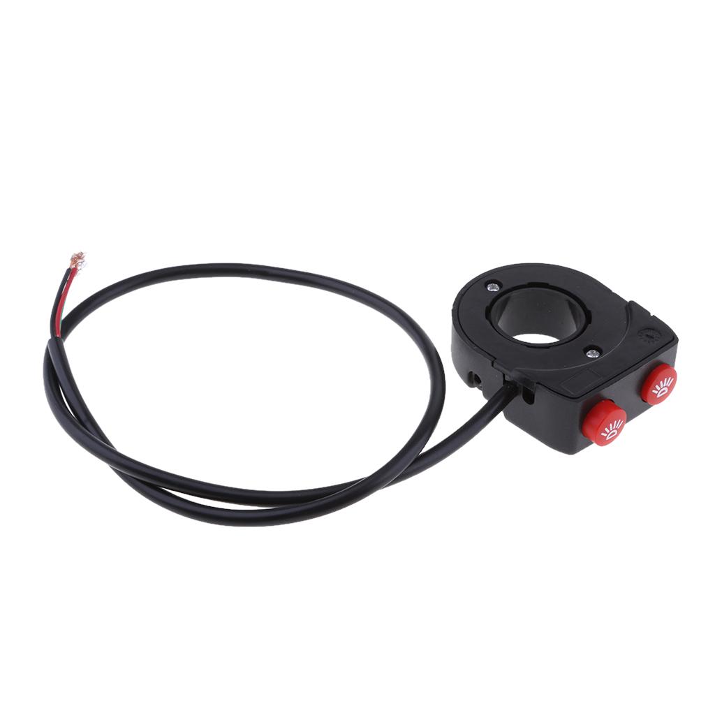 7/8'' 22mm Motorcycle Handlebar On Off Button Headlight Fog Light Switch