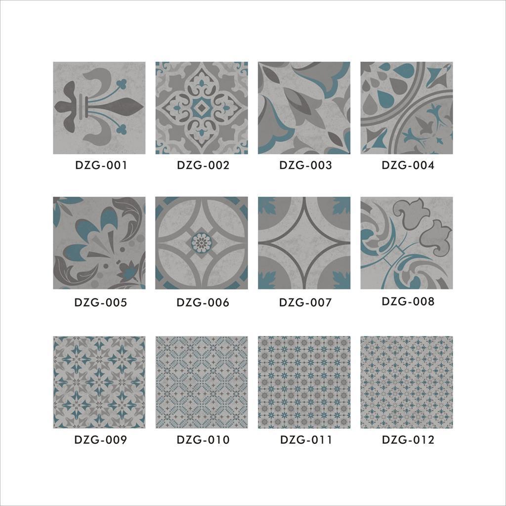 12Pieces Mosaic Wall Floor Tiles Sticker Decal Kitchen Bathroom Waterproof