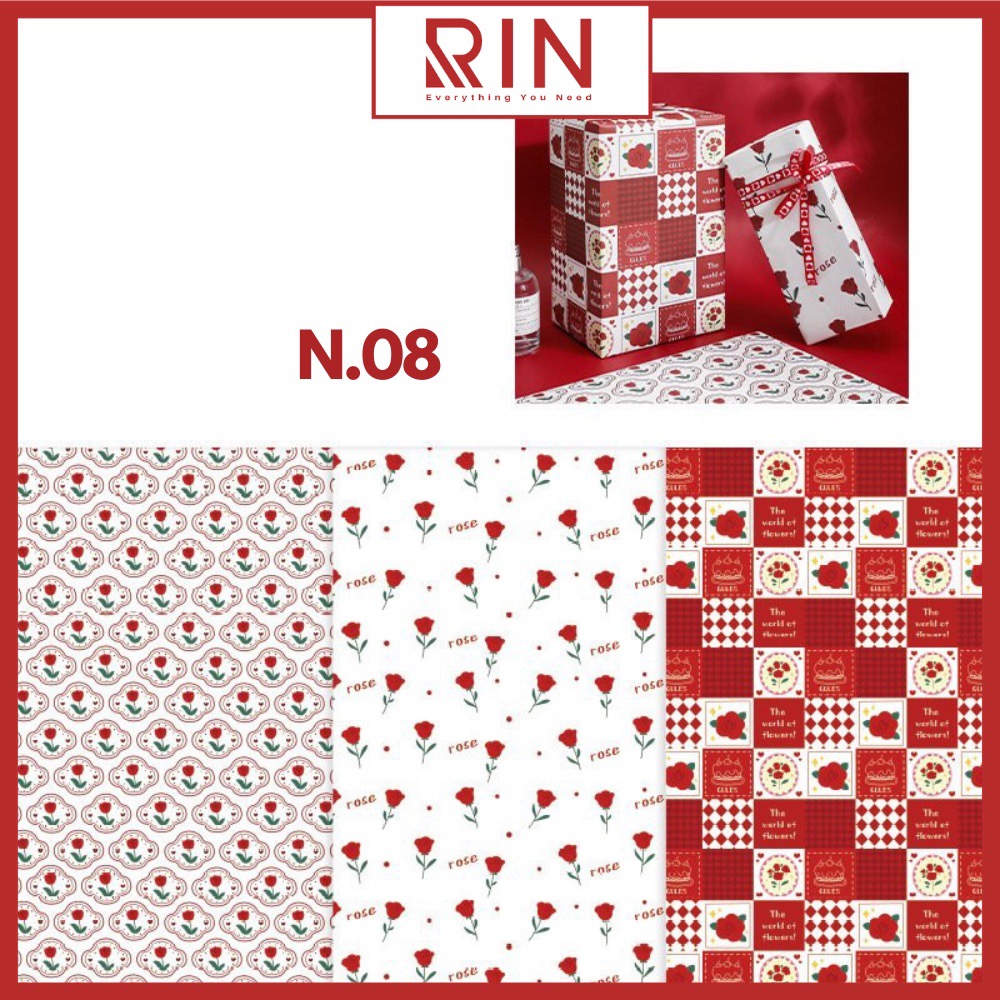 Giấy bọc sách vở / Giấy gói quà / giấy bao tập / giấy bao vở học sinh, sinh viên size A4, B5, A5 cao cấp – 24 cuốn