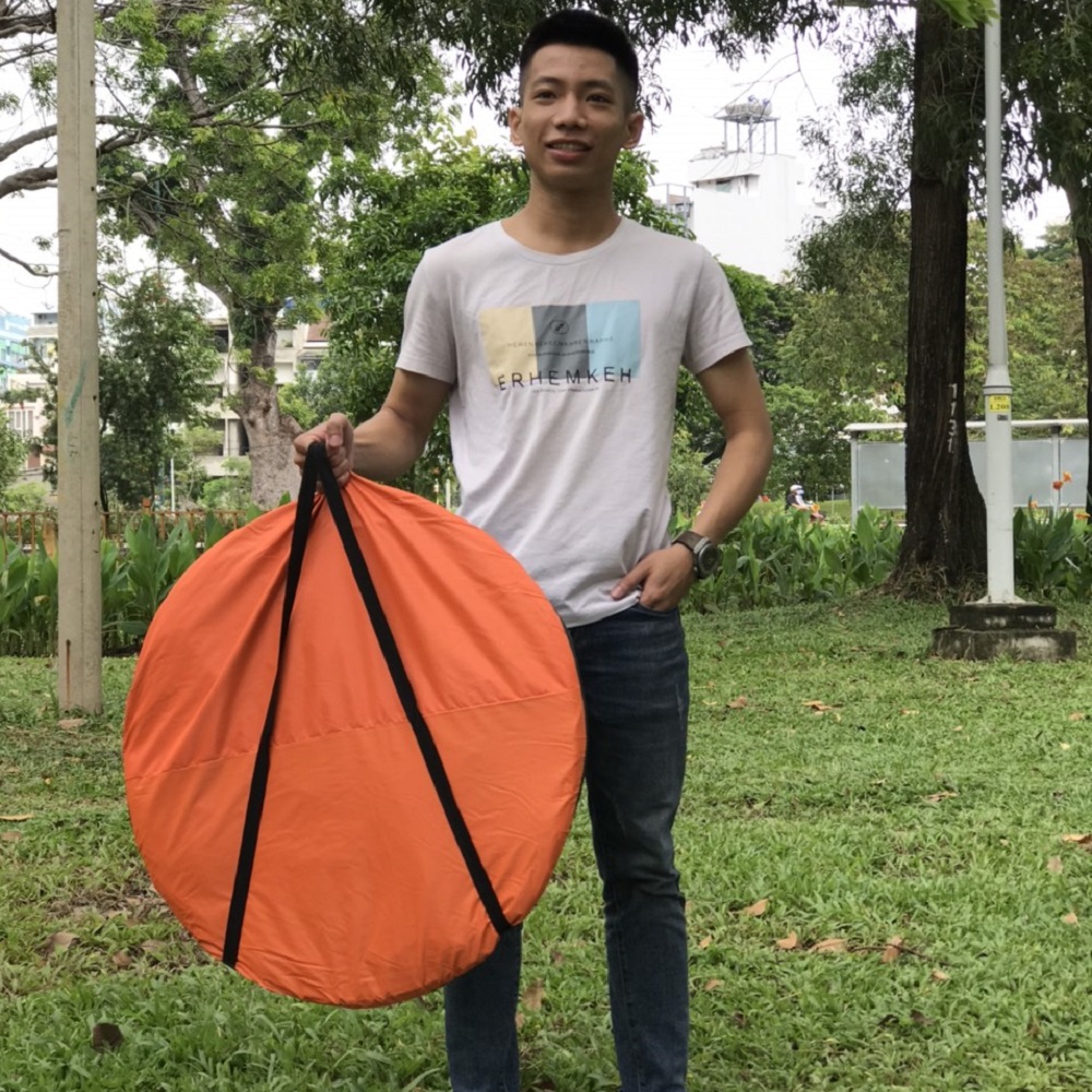 Lều cắm trại 4 người tự bung chống thấm kích thước 200 x 200 x 120cm nặng 1.7kg, liều cắm trại 2 cửa mini dùng để đi du lịch dã ngoại câu cá tiện lợi -