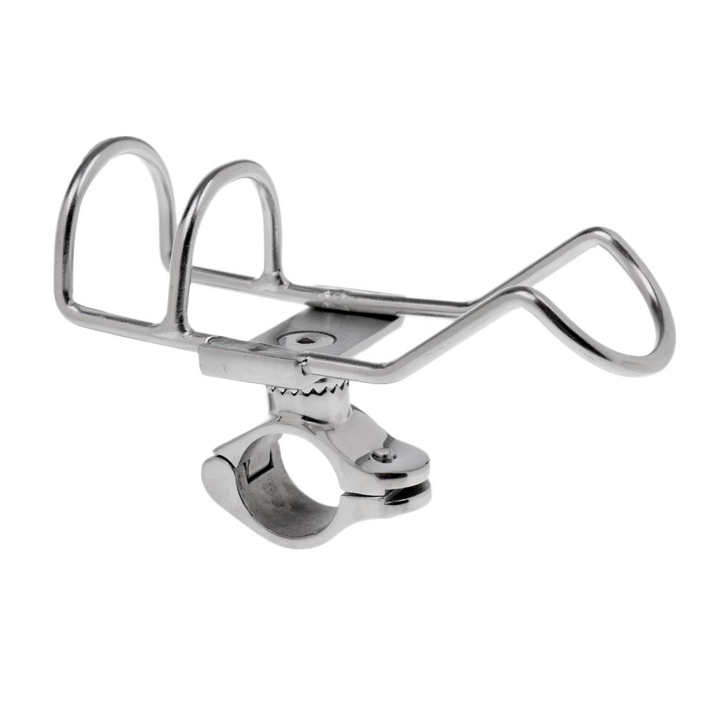 Stainless Steel Rotating Fishing Rod Bracket Holder Boat Kayak Flush Mount