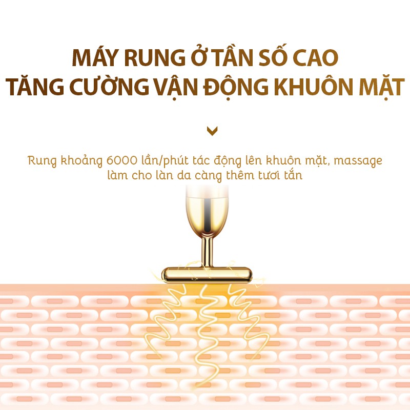 Cây lăn massage mặt nâng cơ săn da mặt giảm nếp nhăn & Máy Mát Xa Mắt Mini