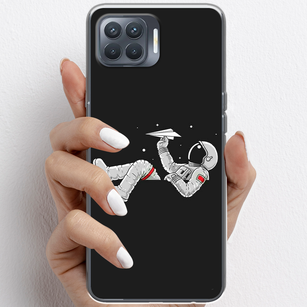 Ốp lưng cho Oppo A53, Oppo A93 nhựa TPU mẫu Phi hành gia