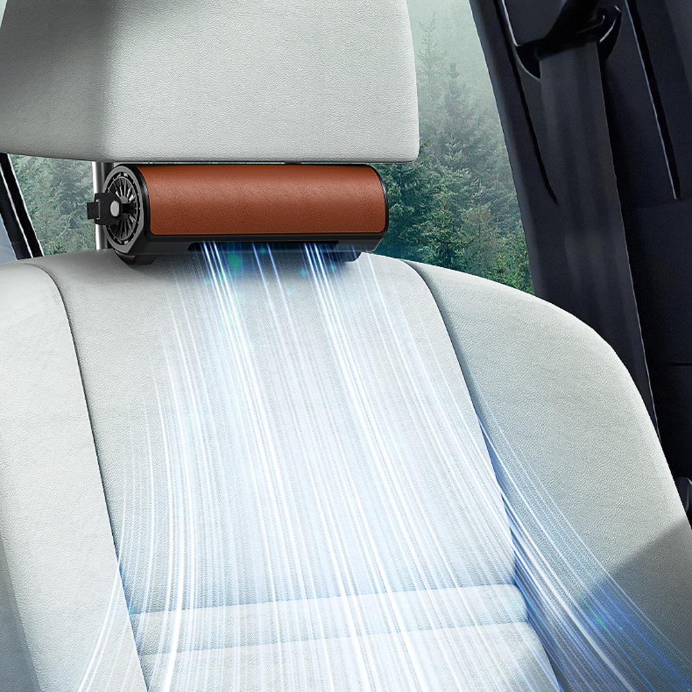 Car Seat Ventilation Fan USB Cooling Fan Air Circulation Electric Fan Low Noise with 3 Adjustable Wind Speeds Switch for Car Truck SUV