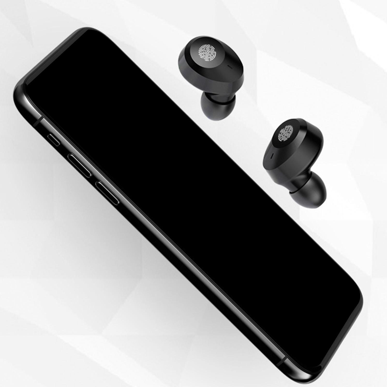 IPX7 Waterproof In-Ear Earbuds LED Display Stereo HiFi for Video Gym Laptop