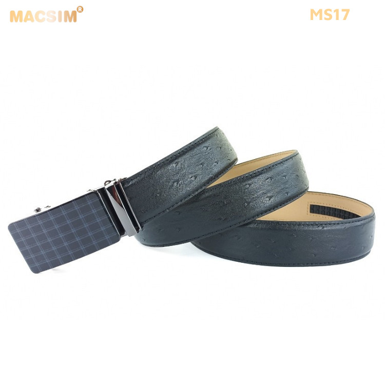 Thắt lưng nam da thật cao cấp nhãn hiệu Macsim MS17