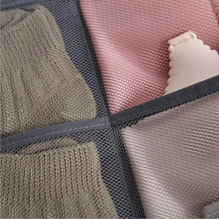 Túi đựng đồ lót tất vớ treo tủ,30 ngăn hai mặt, chất liệu vải chống ẩm chống bụi