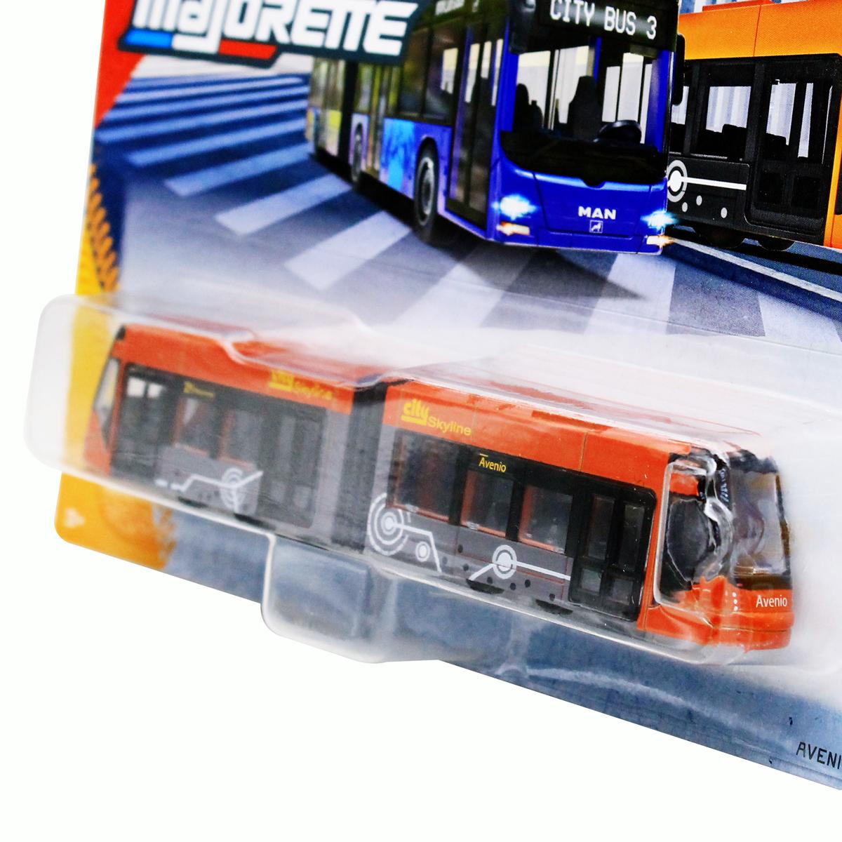 Đồ Chơi Mô Hình Xe City Bus Man + Avenio Tram - Majorette 8503003001 - Màu Cam