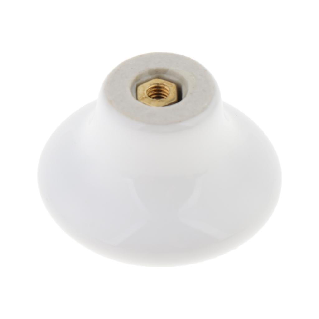 Porcelain Knob Furniture Kitchen Cabinet Round Drawer Pull Knobs
