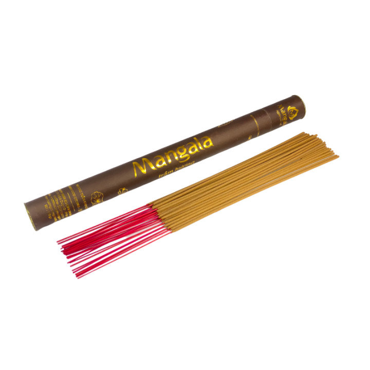 Nhang Trầm Hương Ống Nâu Nhỏ - Dài 38cm - 150gr - 100 cây - Trầm Hương Cao Cấp Mangala - Cam Kết Không Hương Liệu và Hóa Chất