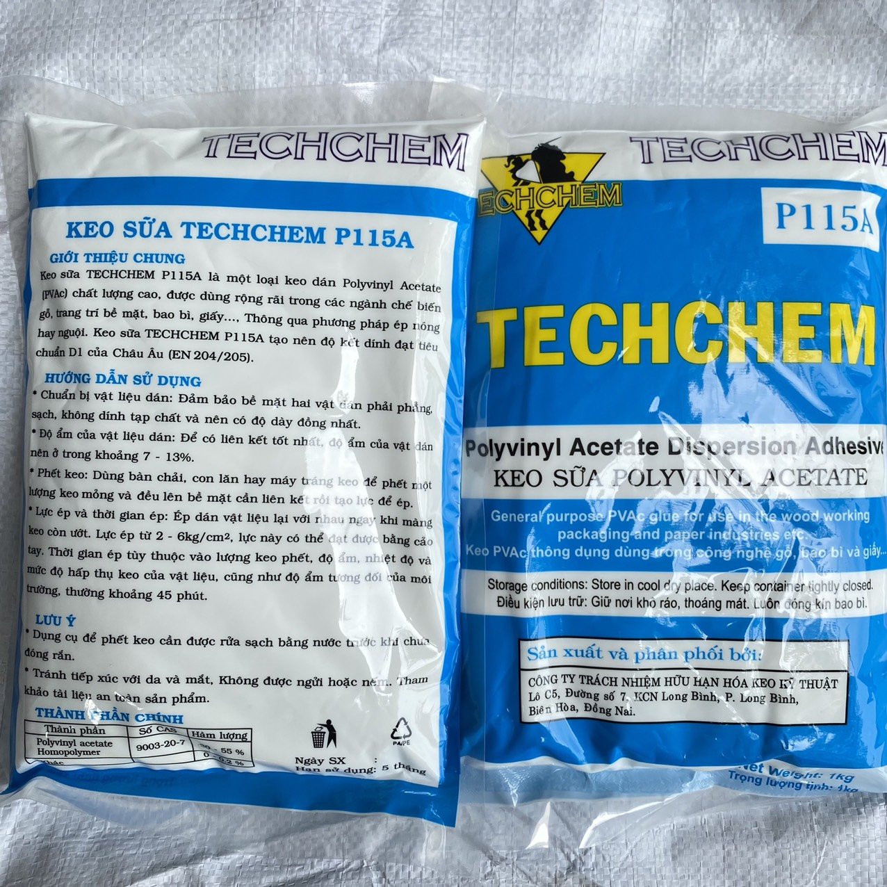 Keo sữa Techchem siêu kết dính dùng để dán giấy dán tường