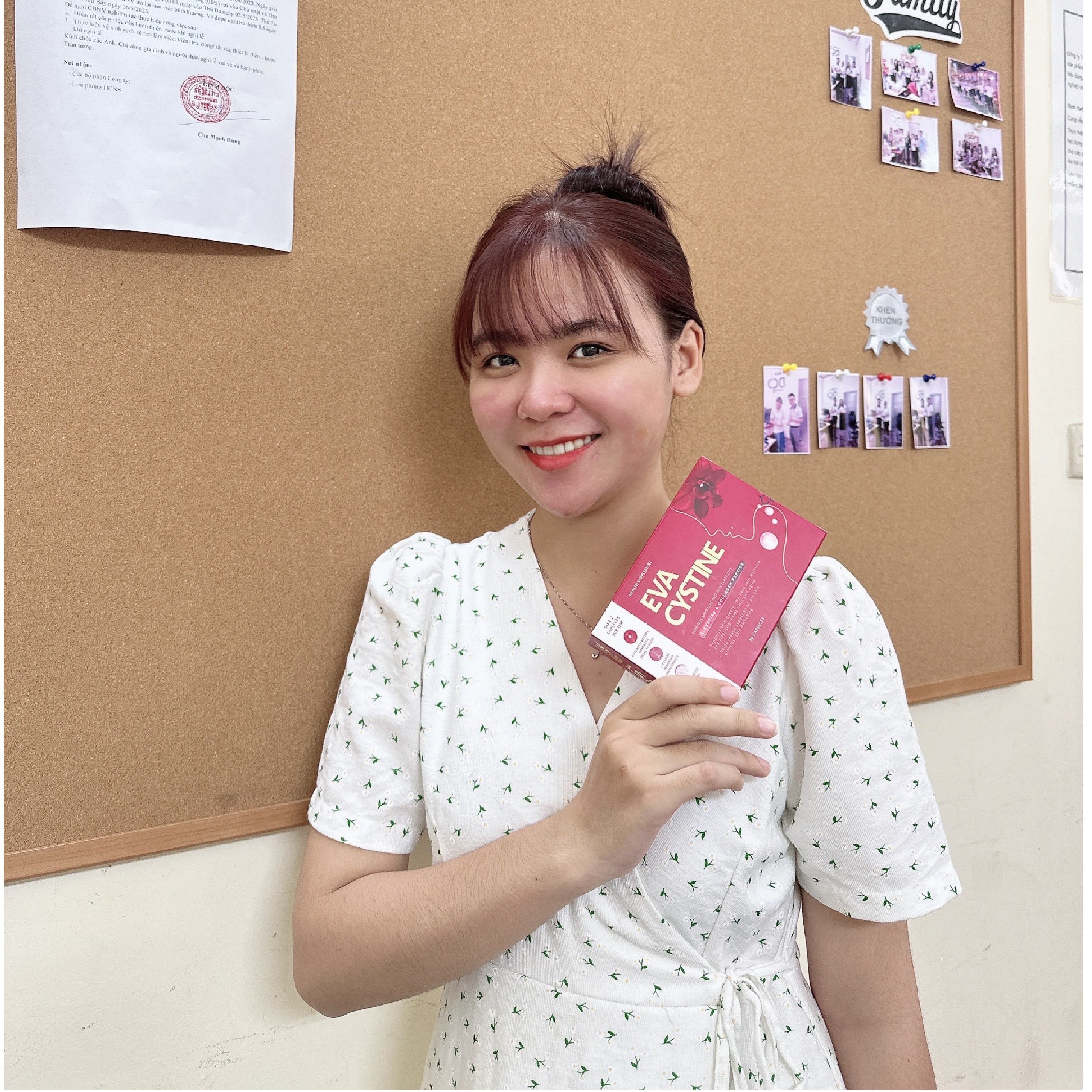 Thực phẩm hỗ trợ làm đẹp EVA CYSTINE làm đẹp da chuyên sâu, trắng da, giảm nhăn da, chống lão hóa da